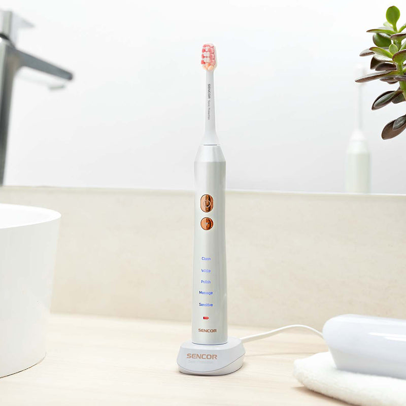 Periuță electrică sonică cu sterilizator UV și 5 programe Sencor