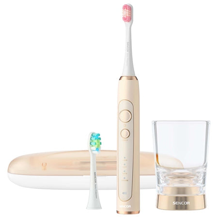 Periuță electrică sonică cu sterilizator UV, baterie 45 zile, Sencor S-SOC4211GD