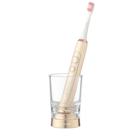 Periuță electrică sonică cu sterilizator UV, baterie 45 zile, Sencor S-SOC4211GD