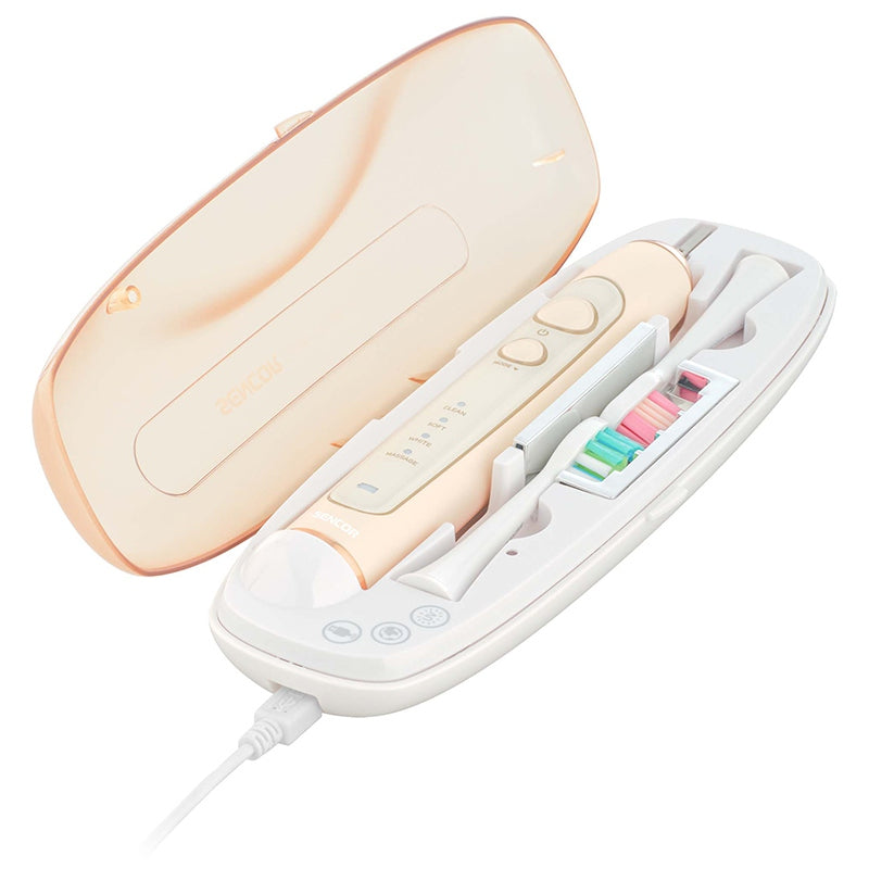 Periuță electrică sonică cu sterilizator UV, baterie 45 zile, Sencor S-SOC4211GD