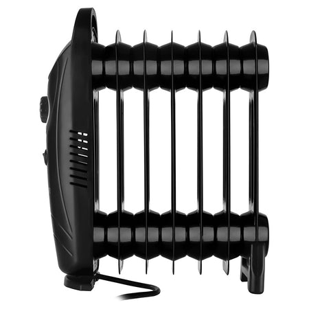 Radiator cu 7 elemente, negru, termostat, mâner transport Sencor S-SOH2107BK