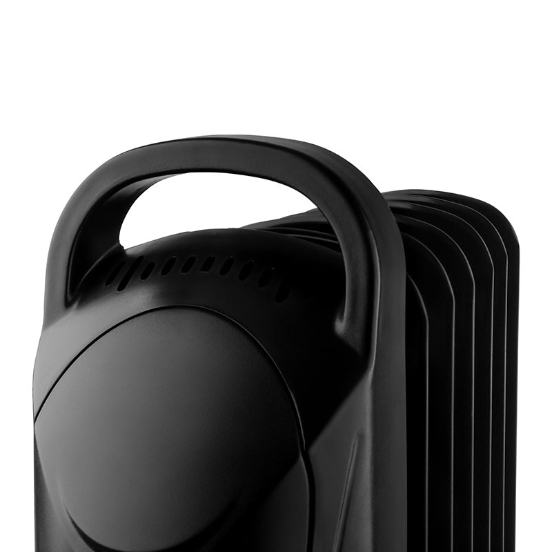 Radiator cu 7 elemente, negru, termostat, mâner transport Sencor S-SOH2107BK