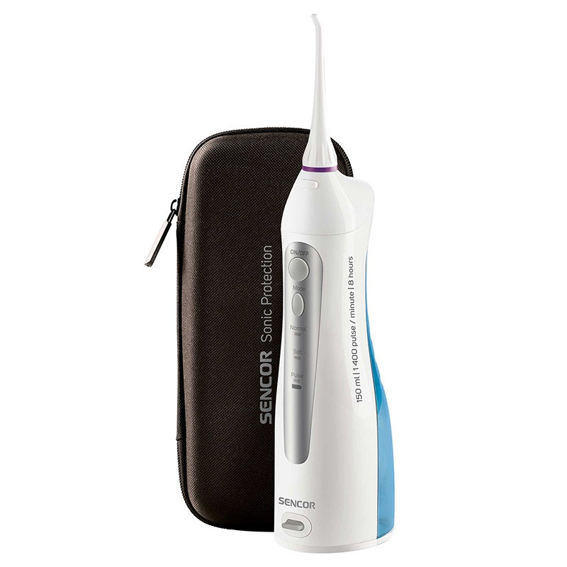 Irigator bucal cu 5 capete, rezervor 150 ml, 3 moduri, alb Sencor S-SOI1100SL