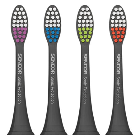 Rezerve capete periută de dinți Sonic Protect, set 4 bucăți Sencor S-SOX002