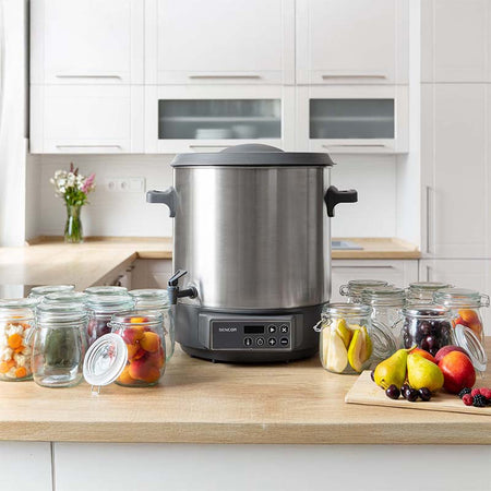 Aparat de conservare 27 l cu robinet 1800 W, oțel inoxidabil, Sencor S-SPP3200SS