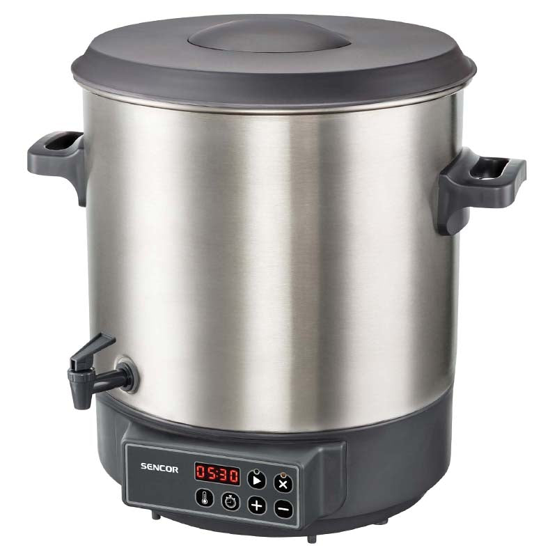 Aparat de conservare 27 l cu robinet 1800 W, oțel inoxidabil, Sencor S-SPP3200SS