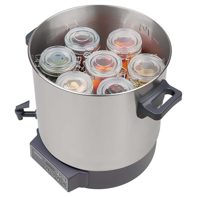 Aparat de conservare 27 l cu robinet 1800 W, oțel inoxidabil, Sencor S-SPP3200SS