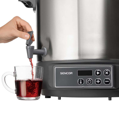 Aparat de conservare 27 l cu robinet 1800 W, oțel inoxidabil, Sencor S-SPP3200SS