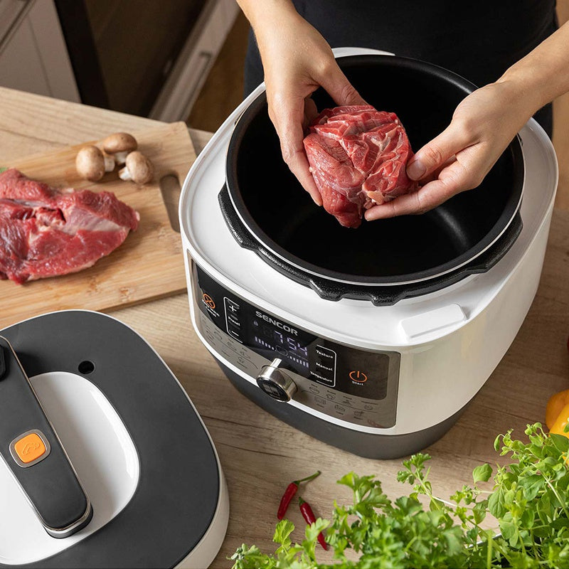 Multi cooker 14 programe 1000 W vas 5,5 l sistem siguranta Sencor S-SPR3600WH
