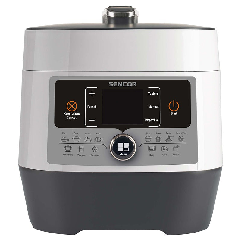 Multi cooker 14 programe 1000 W vas 5,5 l sistem siguranta Sencor S-SPR3600WH