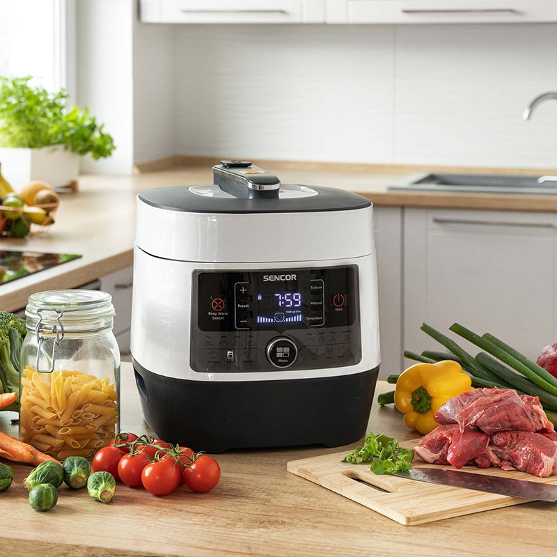 Multi cooker 14 programe 1000 W vas 5,5 l sistem siguranta Sencor S-SPR3600WH
