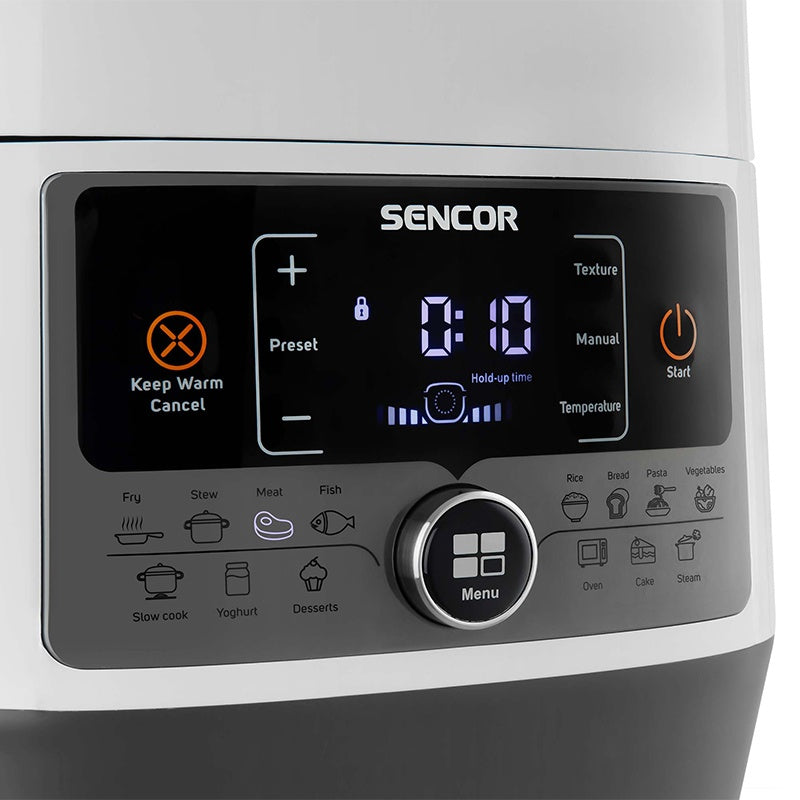 Multi cooker 14 programe 1000 W vas 5,5 l sistem siguranta Sencor S-SPR3600WH