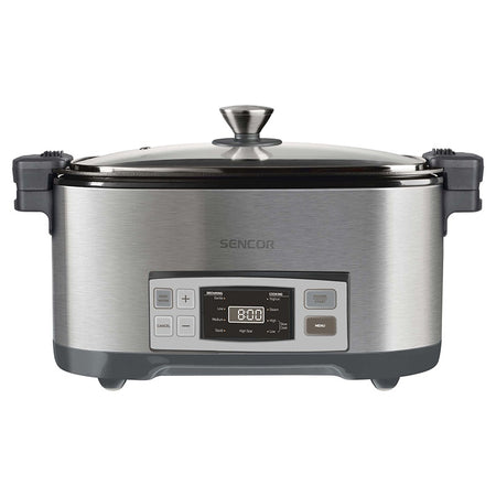 Slow cooker 6 l cu 5 setări de temperatură și funcții presetate Sencor
