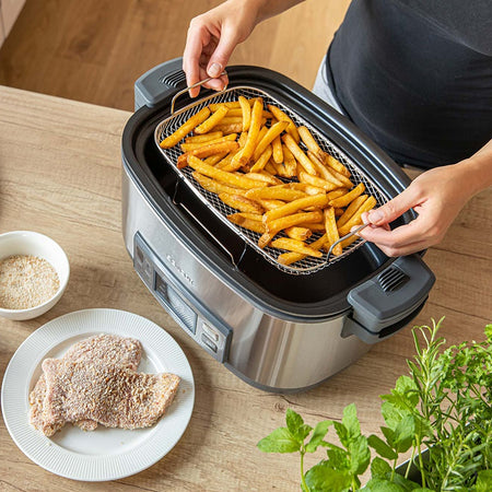 Slow cooker 6 l cu 5 setări de temperatură și funcții presetate Sencor