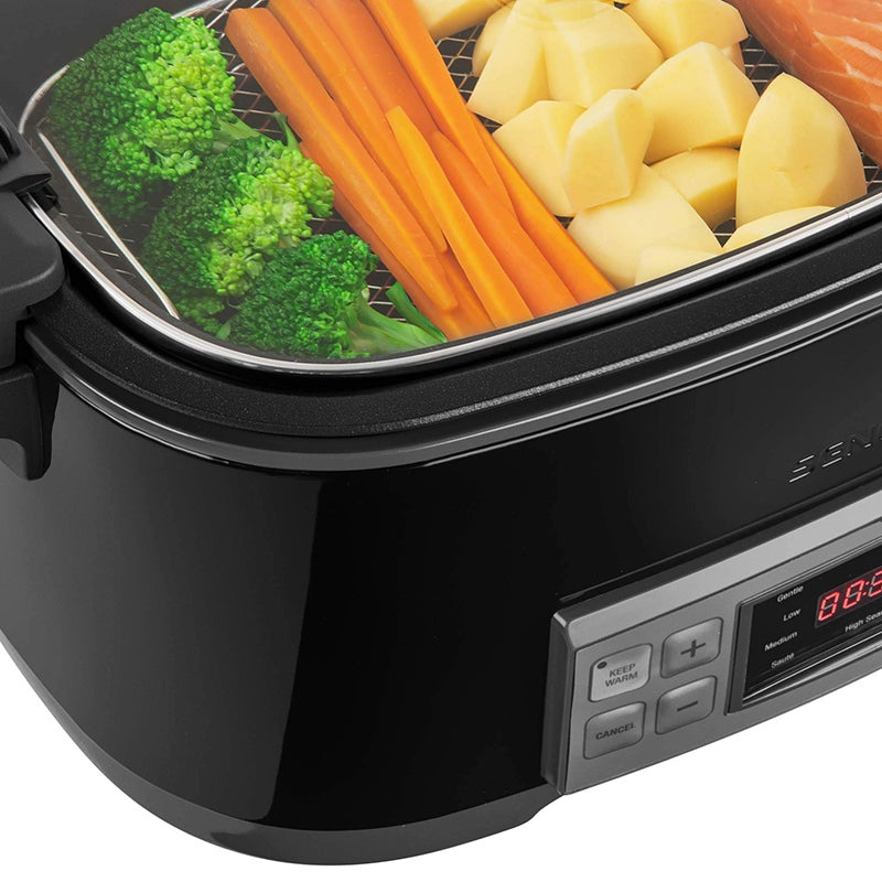 Slow cooker 6 l cu 5 setări de temperatură și funcții presetate Sencor