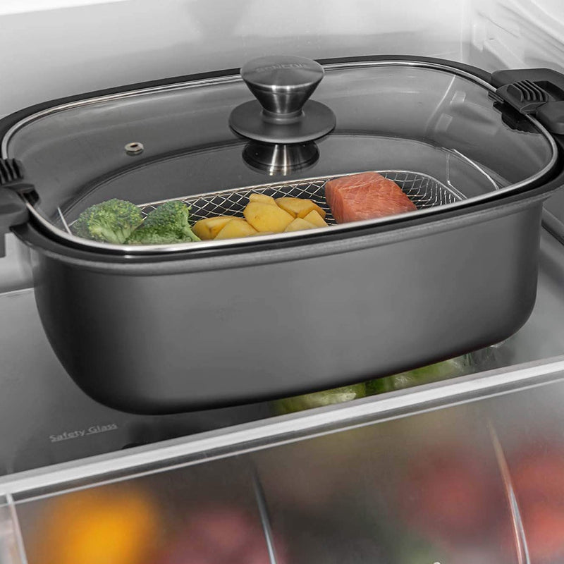 Slow cooker 6 l cu 5 setări de temperatură și funcții presetate Sencor