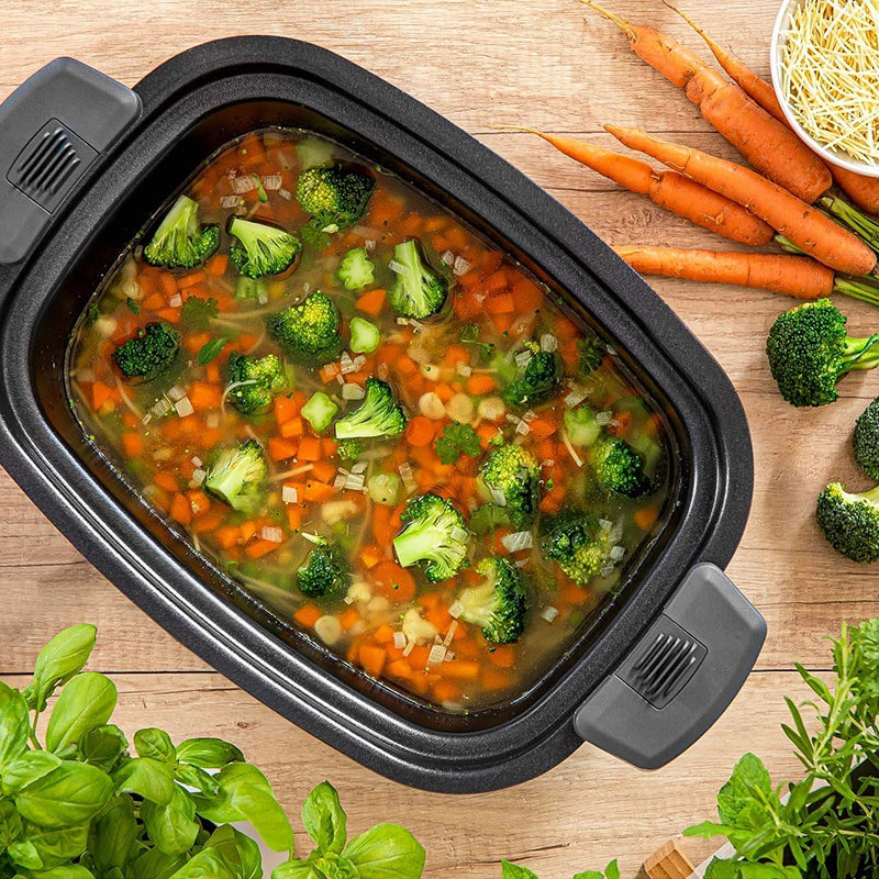Slow cooker 6 l cu 5 setări de temperatură și funcții presetate Sencor