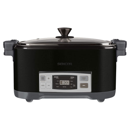 Slow cooker 6 l cu 5 setări de temperatură și funcții presetate Sencor
