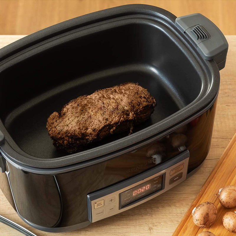 Slow cooker 6 l cu 5 setări de temperatură și funcții presetate Sencor