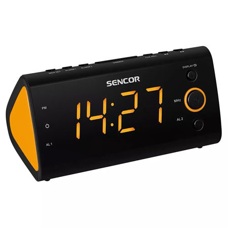 Radio cu ceas cu afișaj LED și alarmă dublă Sencor