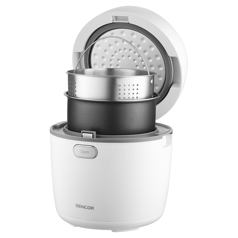 Aparat de gătit orez low carb cu funcție abur, 0,6 l, 350 W, Sencor