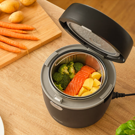 Aparat de gătit orez low carb cu funcție abur, 0,6 l, 350 W, Sencor