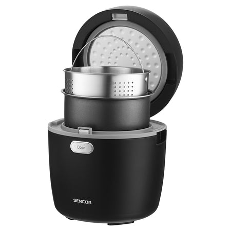 Aparat de gătit orez low carb cu funcție abur, 0,6 l, 350 W, Sencor