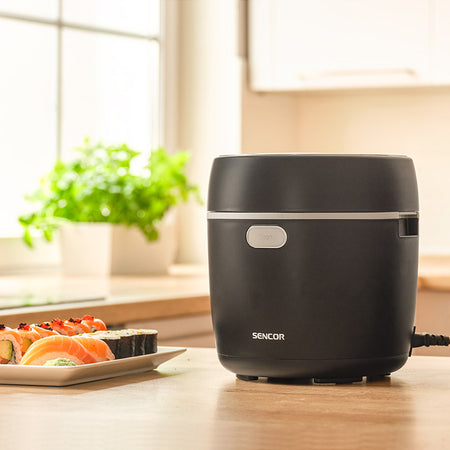 Aparat de gătit orez low carb cu funcție abur, 0,6 l, 350 W, Sencor