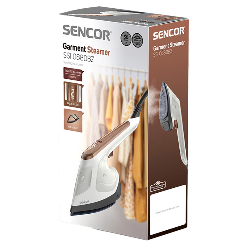 Steamer pentru țesături, 1800 W, talpă ceramică, funcție Drip-Stop, Sencor S-SSI0880BZ