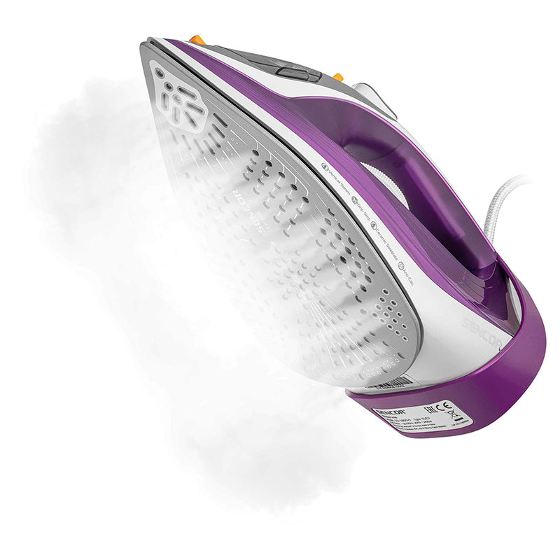 Fier de călcat 2400 W cu talpă ceramică, abur vertical, Sencor S-SSI5800VT
