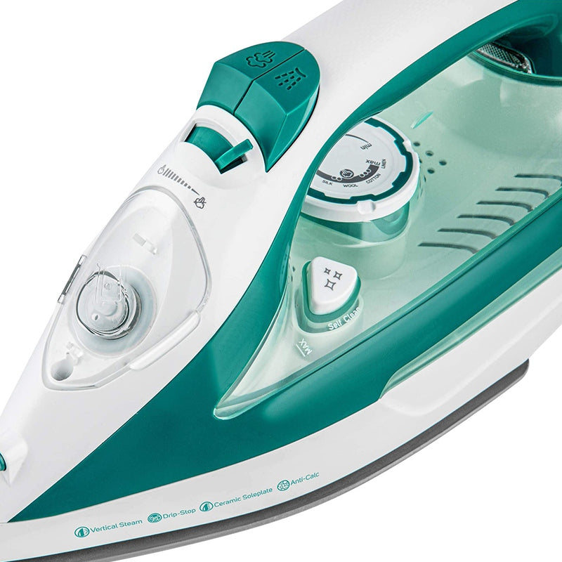 Fier de călcat cu abur 2600 W cu talpă ceramică și rezervor 470 ml Sencor S-SSI6100GR