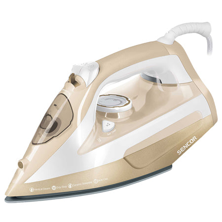 Fier de călcat cu abur, talpă ceramică, autocurățare, 2600 W Sencor S-SSI6110GD