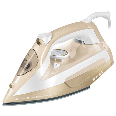 Fier de călcat cu abur, talpă ceramică, autocurățare, 2600 W Sencor S-SSI6110GD
