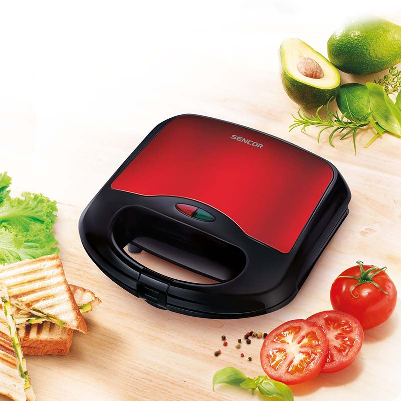 Sandwich maker 700 W cu plăci antiaderente Sencor