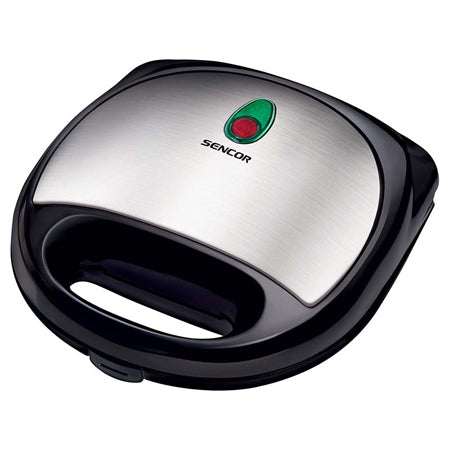 Sandwich maker 700 W, inox, pentru 4 sandwich-uri, ușor de curățat Sencor S-SSM4300SS