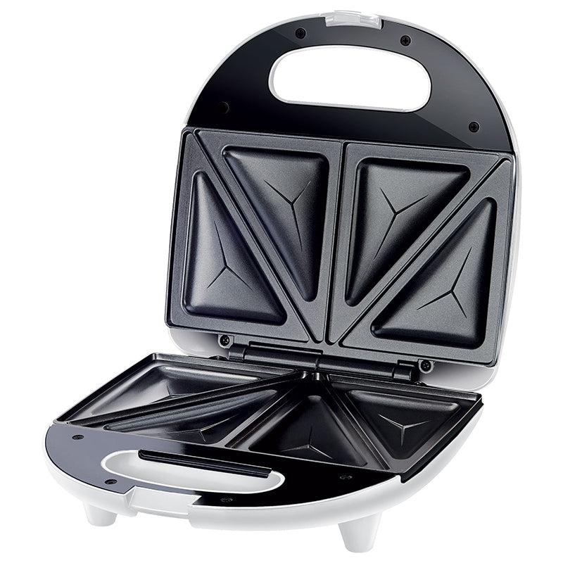 Sandwich maker 700 W cu 4 sandwichuri din inox Sencor S-SSM4310WH