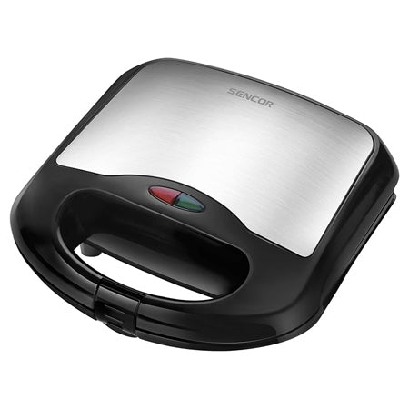Sandwich maker 700 W, suprafețe antiaderente, inox, Sencor S-SSM4420SS