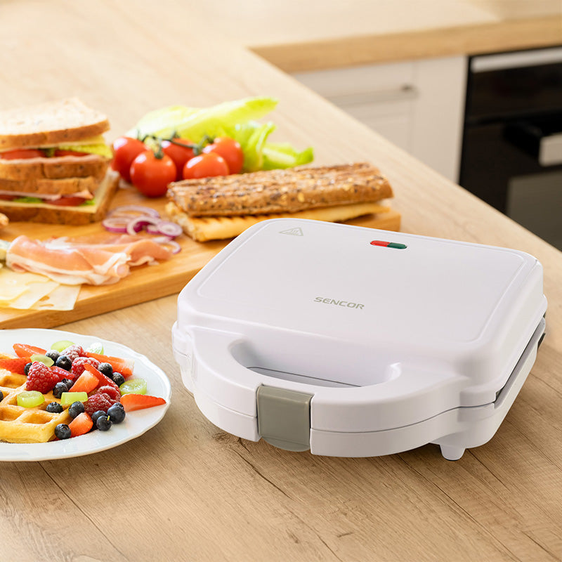 Sandwich maker 3 în 1 750 W cu plite detașabile Sencor S-SSM9310WH