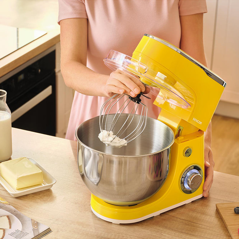 Robot de bucătărie 1300 W cu bol inox și 6 viteze Sencor