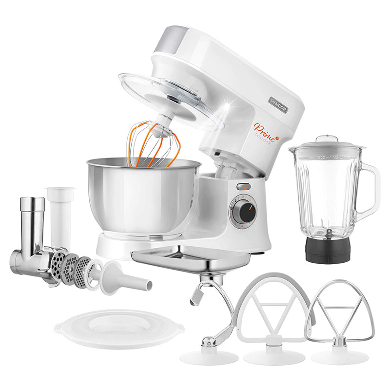Robot de bucătărie multifuncțional cu bol din inox 1000 W Sencor