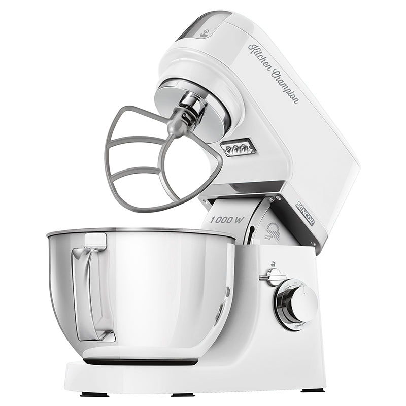 Robot de bucătărie multifuncțional cu bol inox de 4,5 l și 1000 W Sencor