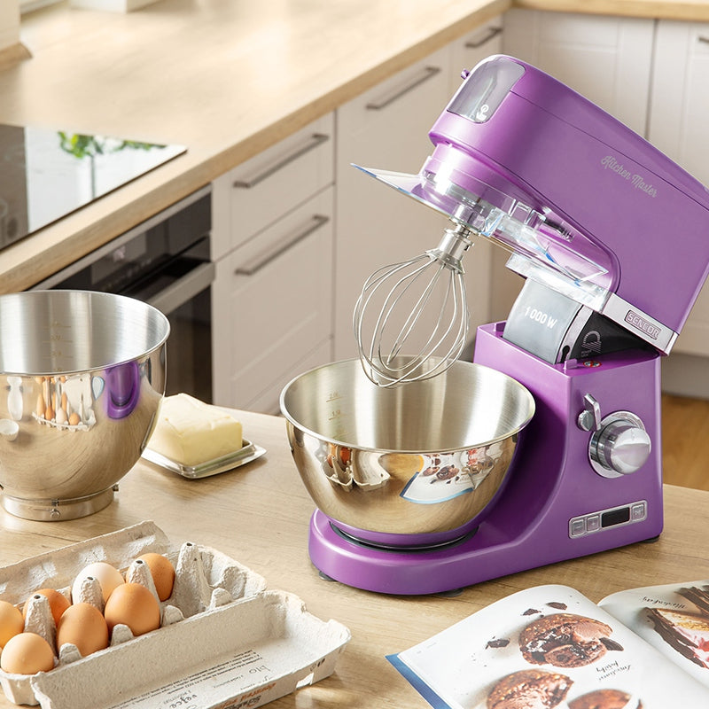 Robot bucătărie 1000 W mov, bol inox, blender Tritan Sencor S-STM7873VT
