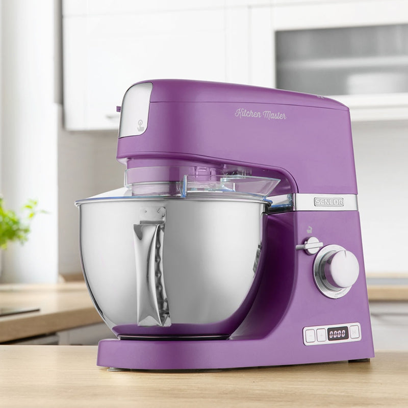 Robot bucătărie 1000 W mov, bol inox, blender Tritan Sencor S-STM7873VT