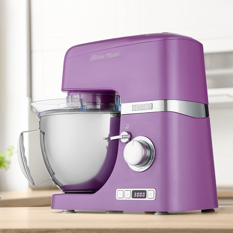 Robot bucătărie 1000 W mov, bol inox, blender Tritan Sencor S-STM7873VT