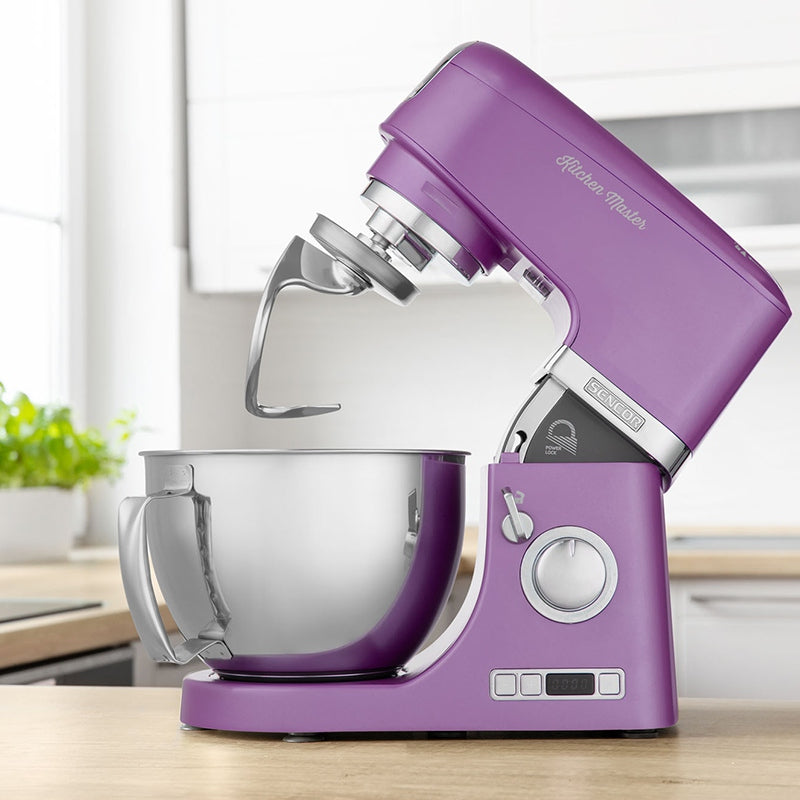 Robot bucătărie 1000 W mov, bol inox, blender Tritan Sencor S-STM7873VT