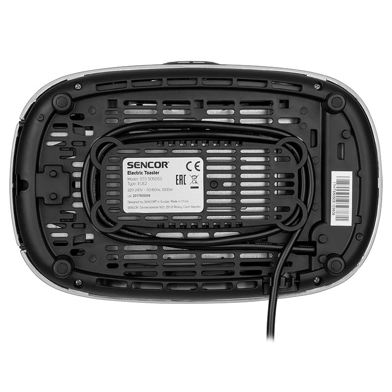 Toaster inox 1000 W cu 2 fante și accesorii Sencor S-STS5050SS