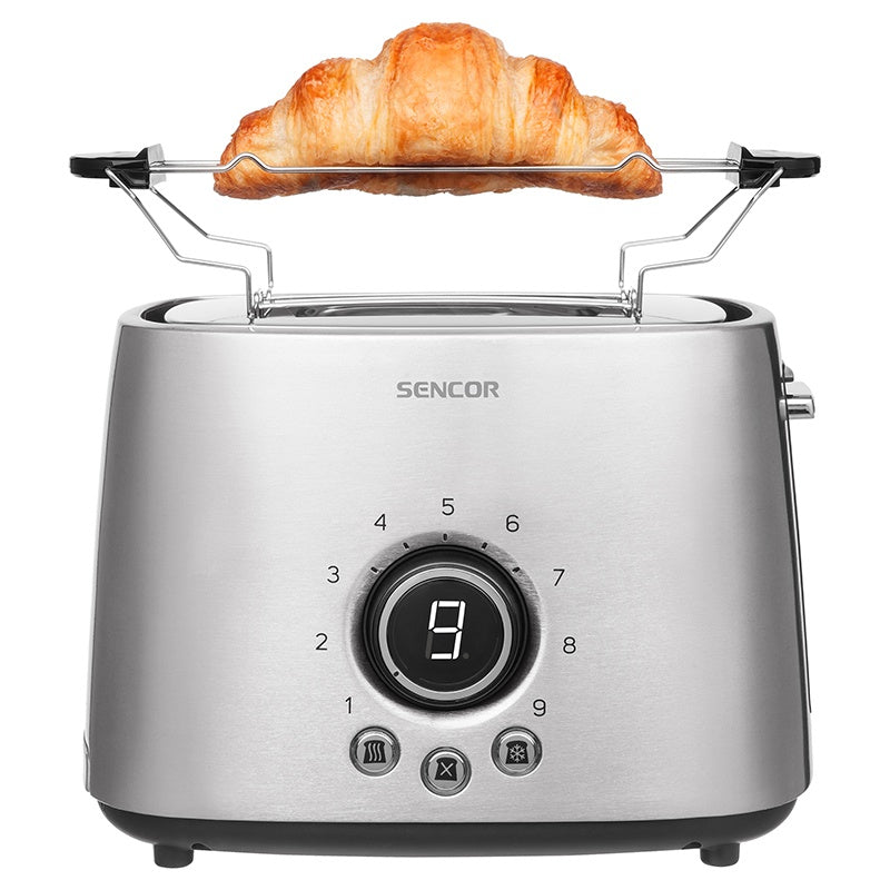 Toaster inox 1000 W cu 2 fante și accesorii Sencor S-STS5050SS