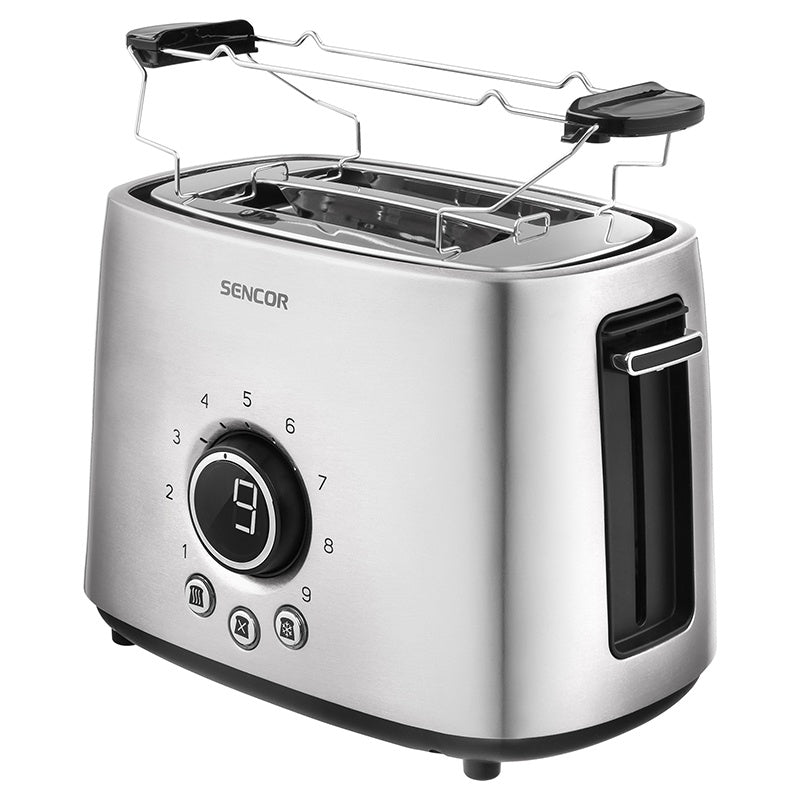 Toaster inox 1000 W cu 2 fante și accesorii Sencor S-STS5050SS