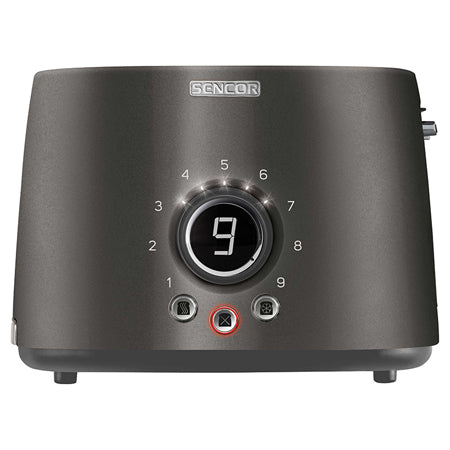 Toaster 1000 W cu 2 sloturi, negru, timer, design metalic Sencor S-STS6058BK