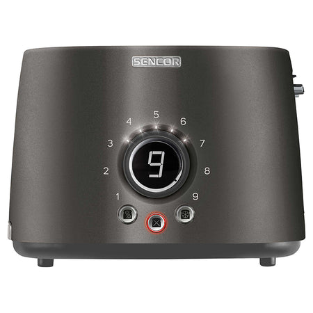 Toaster 1000 W cu 2 sloturi, negru, timer, design metalic Sencor S-STS6058BK